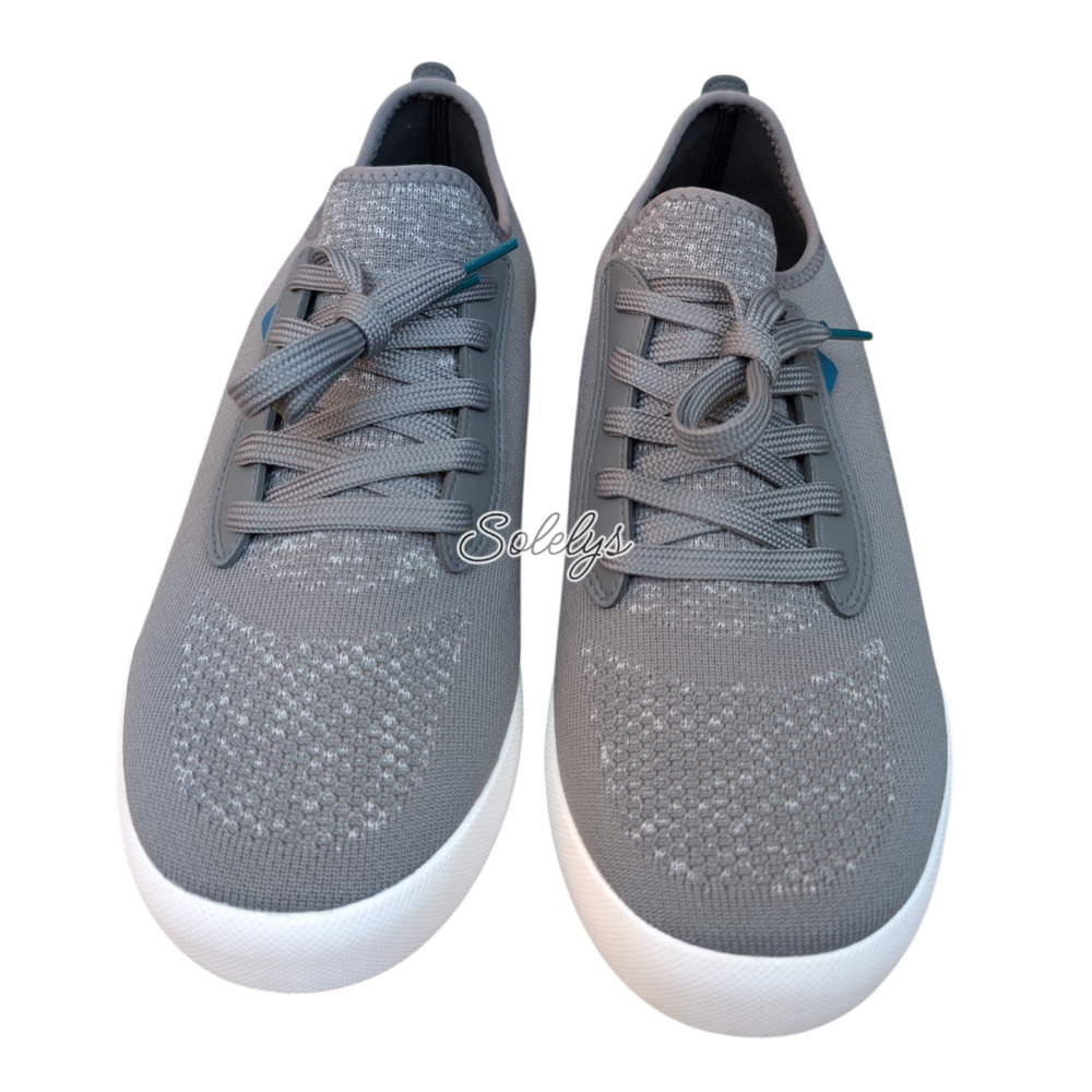 Vessi Weekend Classic Mens 9 Concrete Grey White Waterproof Walking Travel Shoe